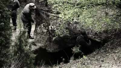 Plus, I'm assuming they've got
camouflage nets - Secret Nazi Ruins