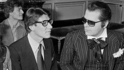Plus tard, ils deviendront des rivaux
dans le travail et dans l'amour. - The Mysterious Mr. Lagerfeld