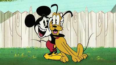 Pluto?
Oh, buddy, you're safe now. - The Wonderful World of Mickey Mouse