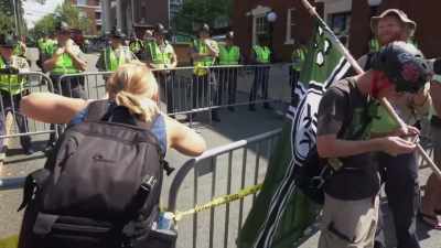 Police are still not stepping in
despite multiple fights breaking out. - Alt-Right: Age of Rage