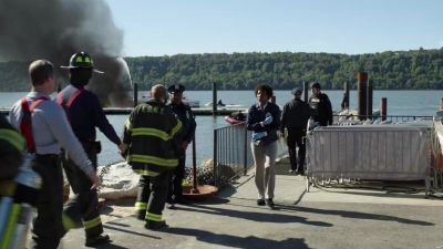 [police boat engine rumbling] - Blue Bloods