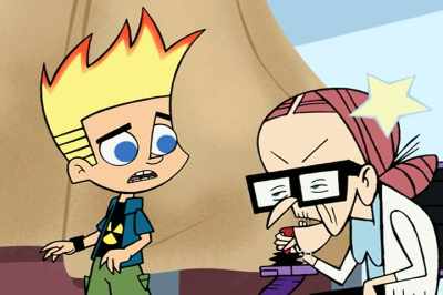 POLICE:
Give up. We have you surrounded. - Johnny Test