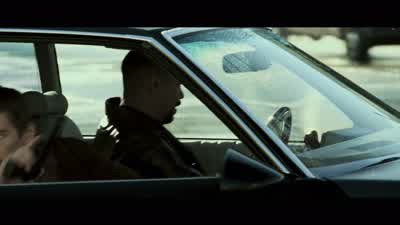 Police officers Let's see your handsPolice Put your hands upPut 'em up Put 'em upDriver right side passenger hands onthe windshield Put 'em on the windshieldYou in the back hands on the side of the glassLook straight aheadPut it in park Stick shiftGrab - Training Day