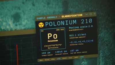 Polonium's
that radioactive isotope - NCIS: Sydney