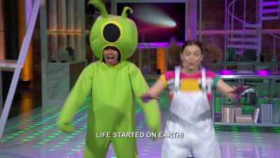 ♪ Pop, blam, wow
It's definitely how ♪ - Bill Nye Saves the World