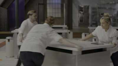 [pop music playing]
♪ Gonna make it go... ♪ - School of Chocolate