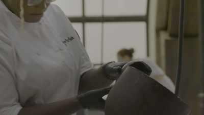 [pop music playing] - School of Chocolate