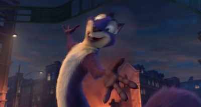 Popcorn, doughnuts, hot dog on a stick. - The Nut Job 2: Nutty by Nature