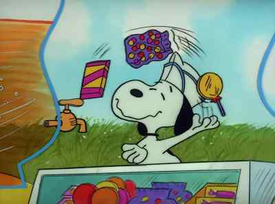 Popcorn, please. - Be My Valentine, Charlie Brown