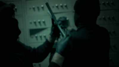Popping as many boxes open
as they possibly could, - Inside the Heist