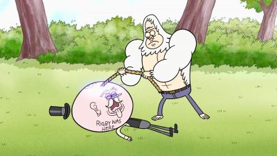 Pops! Skips, drop us lower! - Regular Show