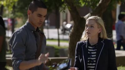 Porscha and Sergeant Blake got into it. - Conviction