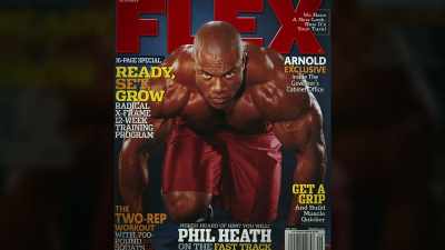 Poster of me dunking
a basketball as a bodybuilder. - Breaking Olympia: The Phil Heath Story