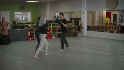 Practicing punches like
if you are actually attacked? - You Can't Escape Me