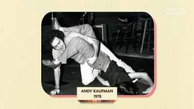 Practicing some wrestling
moves at a party in 1978. - Super Maximum Retro Show