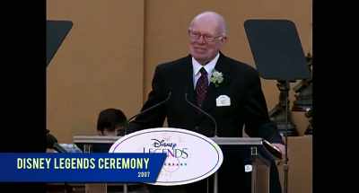 PRATT: Yeah. He became
a Disney Legend in 2007 - Adventure Thru the Walt Disney Archives