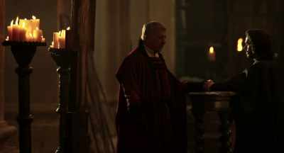 -Praying.
-Enough of that. Come with me. - Medici: Masters of Florence