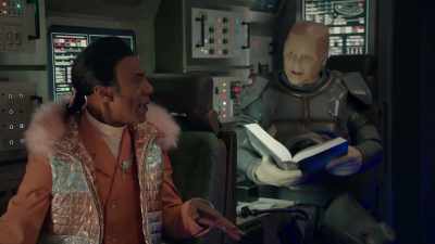 - Precisely.
- We're in two-thirds of a spaceship - Red Dwarf: The Promised Land