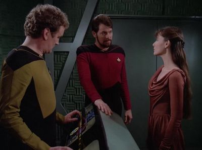 Prepare to beam Salia
to the specified coordinates. - Star Trek: The Next Generation