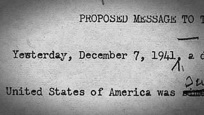 PRES ROOSEVELT:
Yesterday, December 7th... - The Pacific War in Color