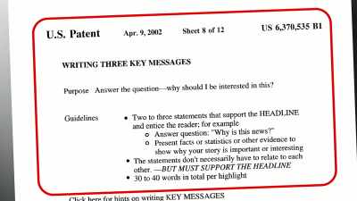 PRESENT FACTS OR STATISTICS
OR OTHER EVIDENCE - The Patent Scam