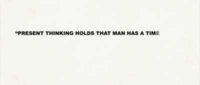 "Present thinking holds - The Lost Century: And How to Reclaim It