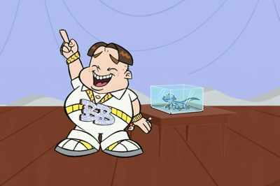 - Presenting...
- (CRASHES) - Johnny Test