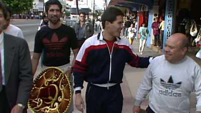 - Presenting the
three-time World Champion, - The Golden Boy
