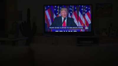 -PRESIDENT-ELECT DONALD TRUMP.
-(door shuts) - We Are Who We Are
