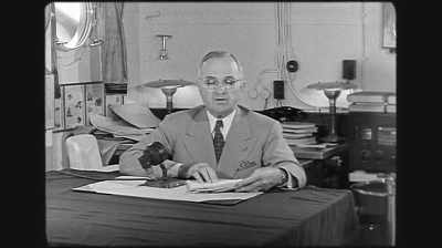 PRESIDENT TRUMAN:
A short time ago, - Hiroshima and Nagasaki: 75 Years Later