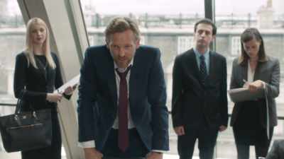 Press are downstairs,
and they're showing - The Split