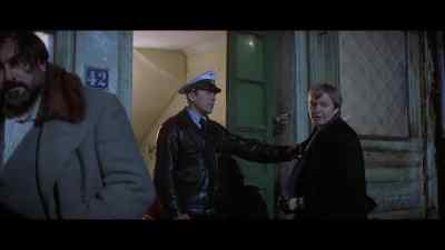Press.
Sorry, you can't go in there. - The Odessa File