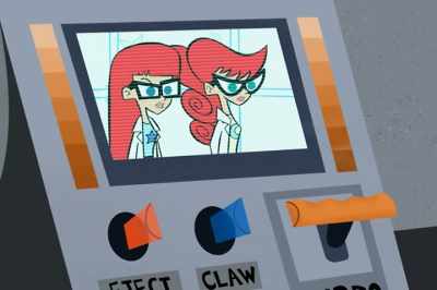 Press the claw-catcher button. - Johnny Test
