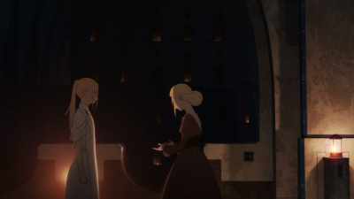 Pressing her close
to my chest and... - Maquia: When the Promised Flower Blooms