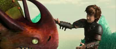 That was somepretty fine dragon wrangling back thereYou'd make a good trapperWhoaYou know Skullcrusher is gonna need somebodyto look after him nowMeI'd be honoredOh your fatherhe'd be every bit as proud as I amThank youI'm really glad you're here MomAnd - How to Train Your Dragon 2