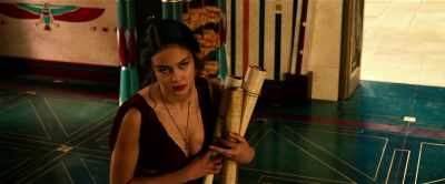 Pretty one, if ever I find my desk disordered again, I'll throw you outside to push stone. - Gods of Egypt