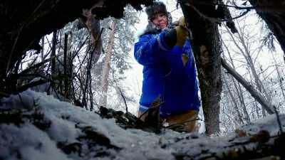 Pretty satisfied with how
this little cubby is looking. - Life Below Zero: First Alaskans
