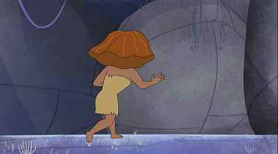Prey stance. Kiss butts goodbye. - Dawn of the Croods
