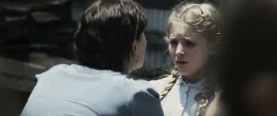 Shh. Shh. Prim, it's okay. It's okay. Shh. Okay. It's time to sign in now. Okay? They're gonna prick - The Hunger Games