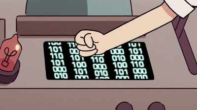 [printer screeching] - Hilda