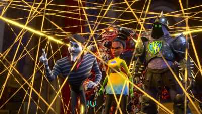 - Prison uniforms! (laughs)
- (yelps) - Megamind vs. the Doom Syndicate