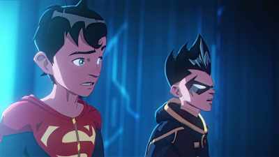 Probably just the ice, - Batman and Superman: Battle of the Super Sons