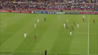Probably out of nowhere,
I've headed one down in midfield, - Take the Ball, Pass the Ball
