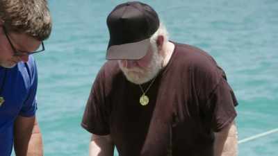 Probably the best guess is
it's a ring off a spar, - Beyond Oak Island