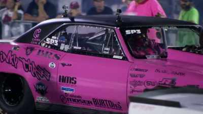 ProCharged Mustang going up
against Disco Dean - Street Outlaws No Prep Kings Team Attack