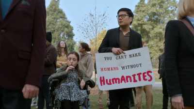 Professors
should not hold signs. - Lucky Hank