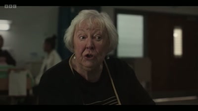Prolapse.
She had a jam roly-poly and custard - The Power of Parker