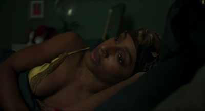 ["Proud Mary"
by Ike and Tina Turner playing] - Pretty Red Dress