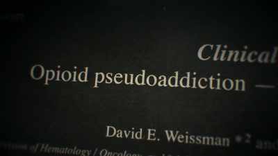 - "Pseudoaddiction"
was a made-up word... - The Crime of the Century