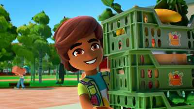 Psst ! Hey, toi !
Tu vas dans la cuisine ? - Lego Friends: The Next Chapter: New Beginnings